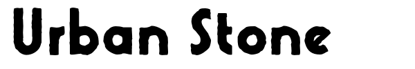 Urban Stone font preview
